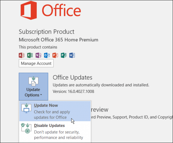 Office 2016 mac update history